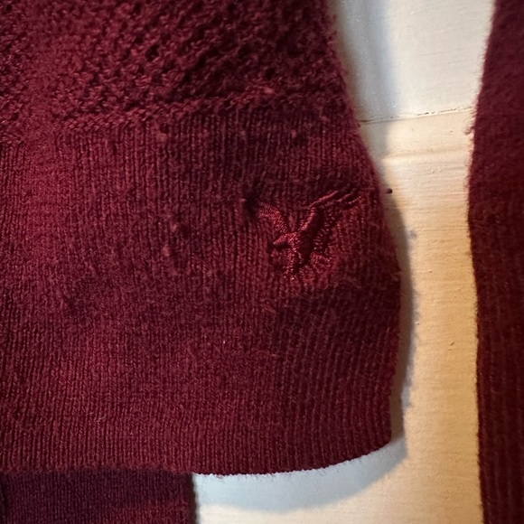 American Eagle Outfitters Dark Cherry Red Sweater XS - Picture 12 of 12